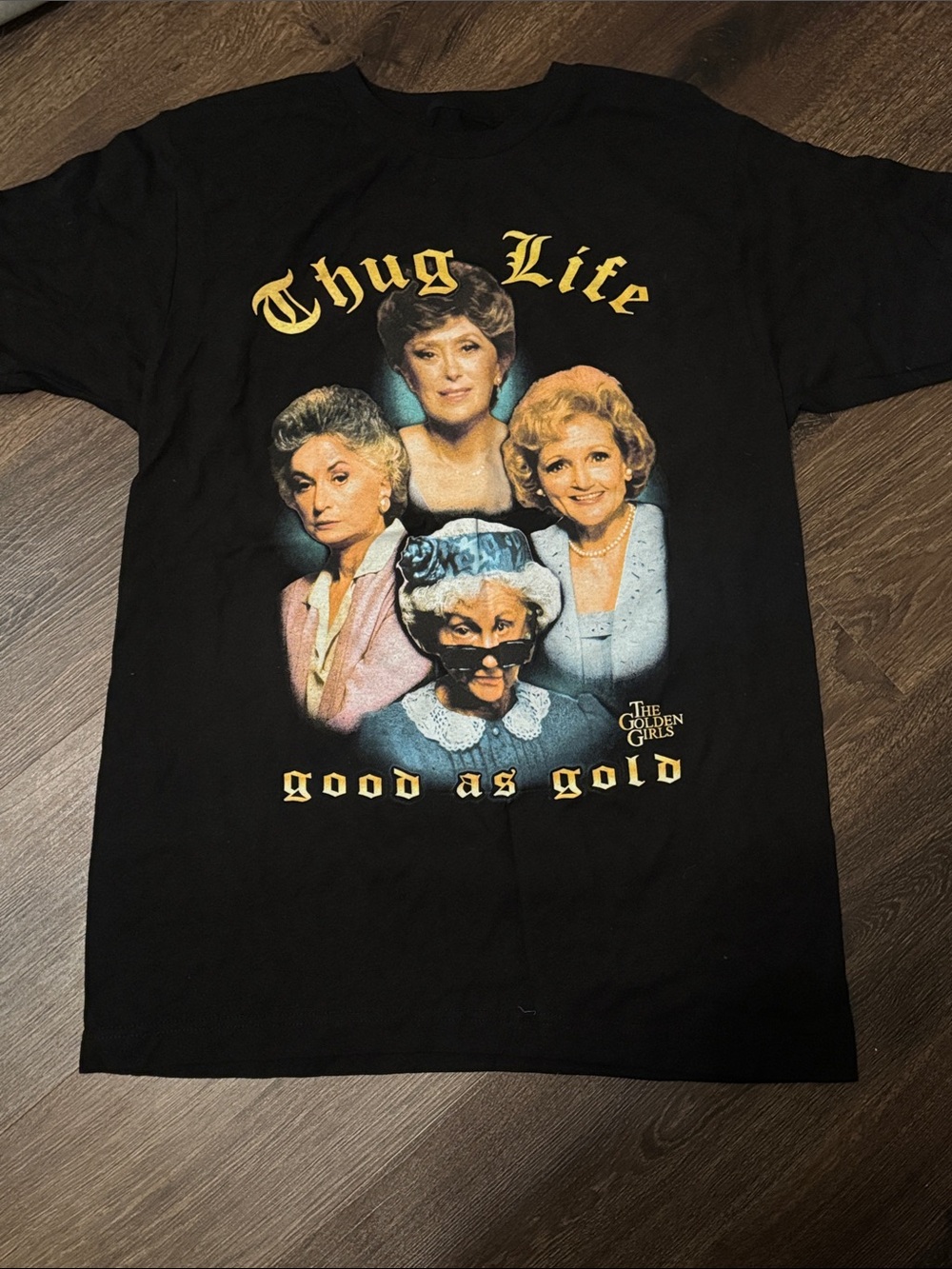 The Golden Girls 'Thug Life - Good as Gold' Black Graphic Tee